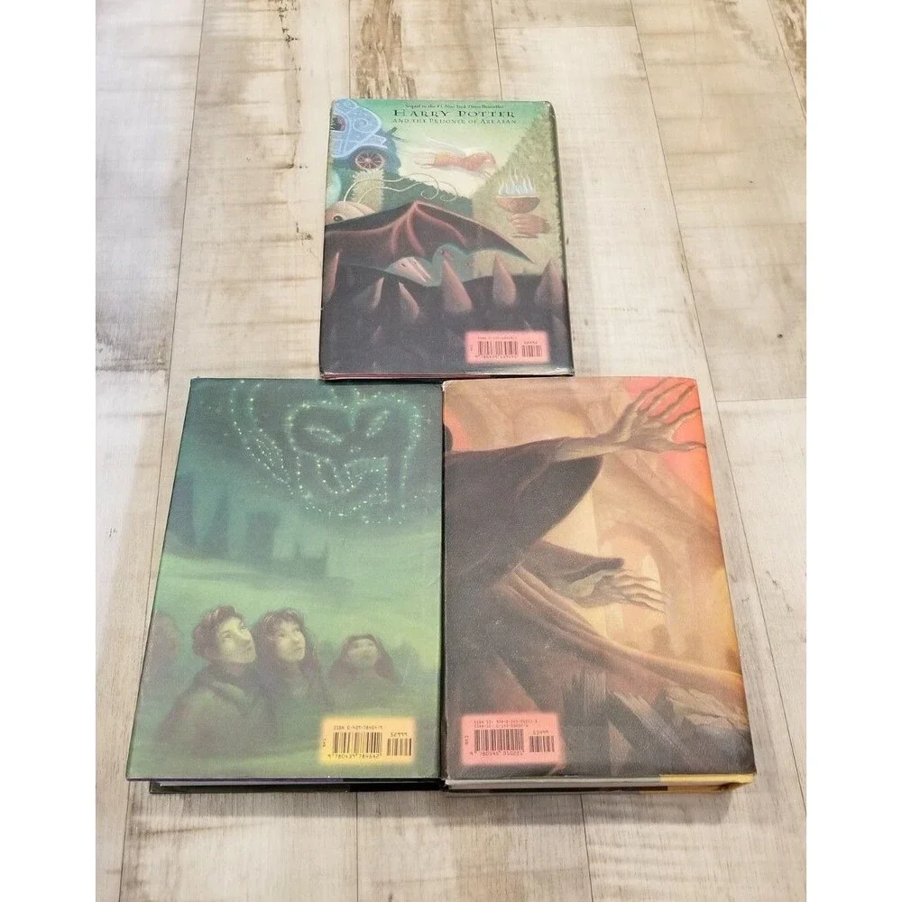 Lot Of 3 Hardcover Harry Potter 1st US Ed Books HC Goblet of Fire JK Rowling
